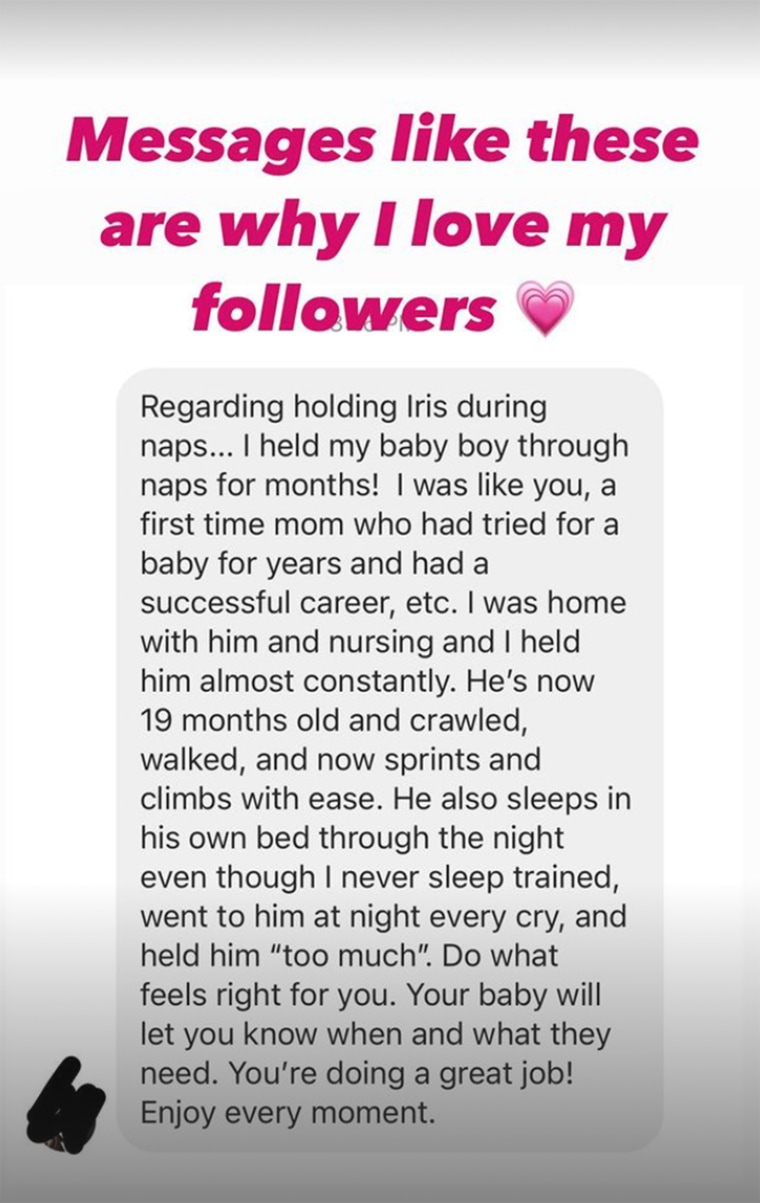 Katie Lee shared a second message from a different follower who reassured her she was doing just fine.