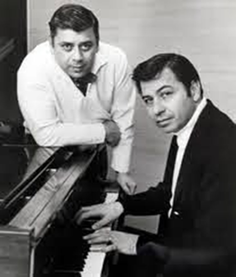 Robert B. Sherman and Richard M. Sherman, known as the Sherman Brothers, were hired to write songs for Walt Disney.