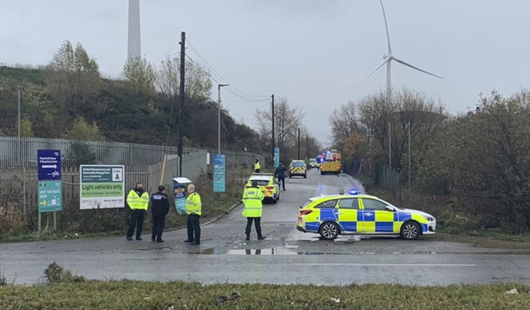 Image: Scene of a "large" explosion near Bristol 
