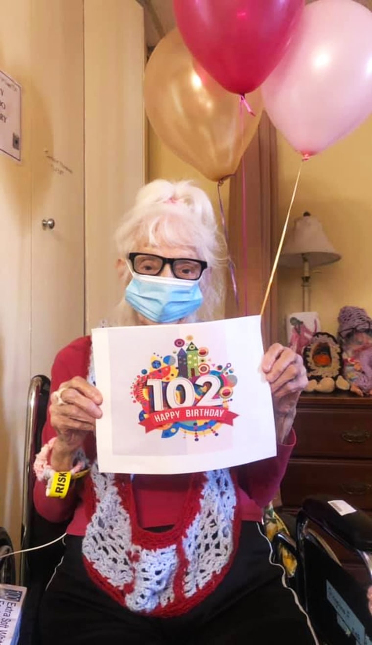 Angelina Friedman celebrated her 102nd birthday after surviving two bouts of Covid-19, according to her daughter.