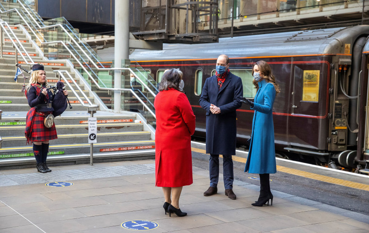 Image: Duke and Duchess of Cambridge royal train tour