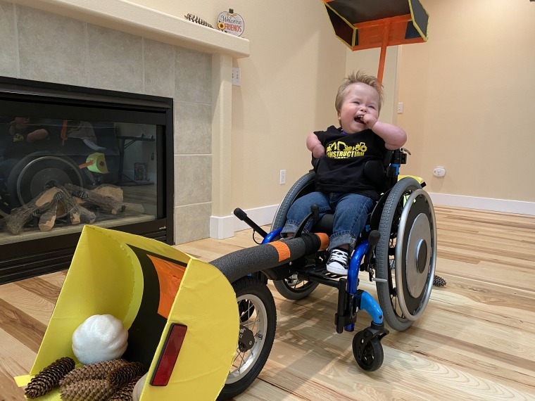 Ever since getting his wheelchair, Malachi has been cruising around his house, getting into all sorts of trouble like a typical 2-year-old. 