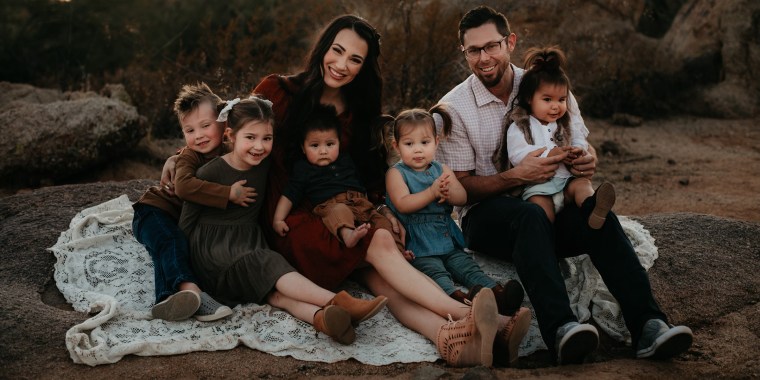 Eric and Kaycee Sogard have five children under the age of 6: Saydee, 6, Knix, 5, Priar, 2, Leyla, 19 months, and Rye, 9 months.