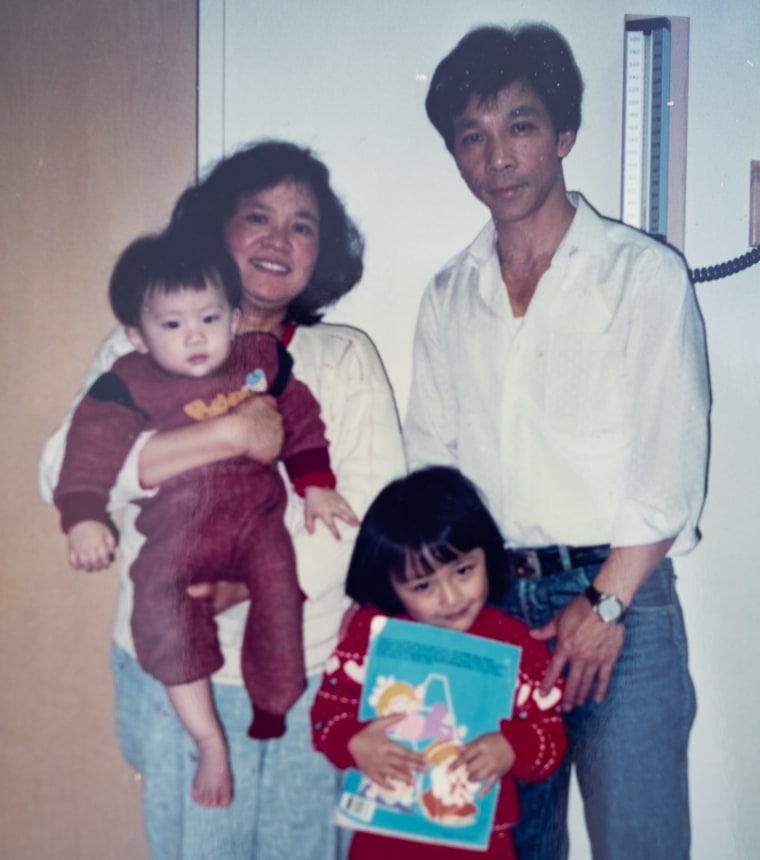 Randy Lau (left) with his family, who owned a Chinese restaurant in Concord, California when he was a child.