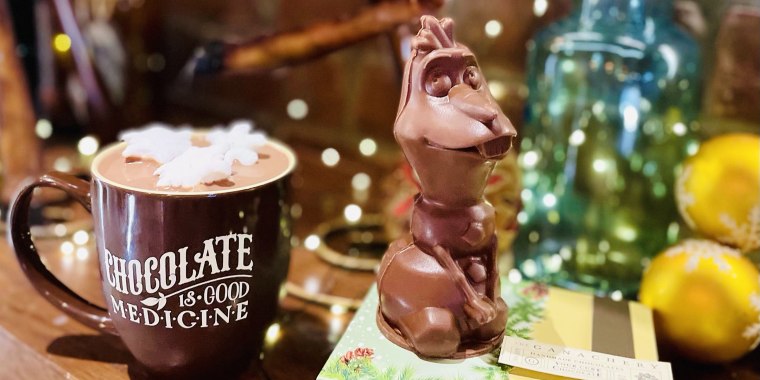 The Olaf Hot Cocoa Surprise went viral on Disney Parks' TikTok and sells out daily at Disney Springs.