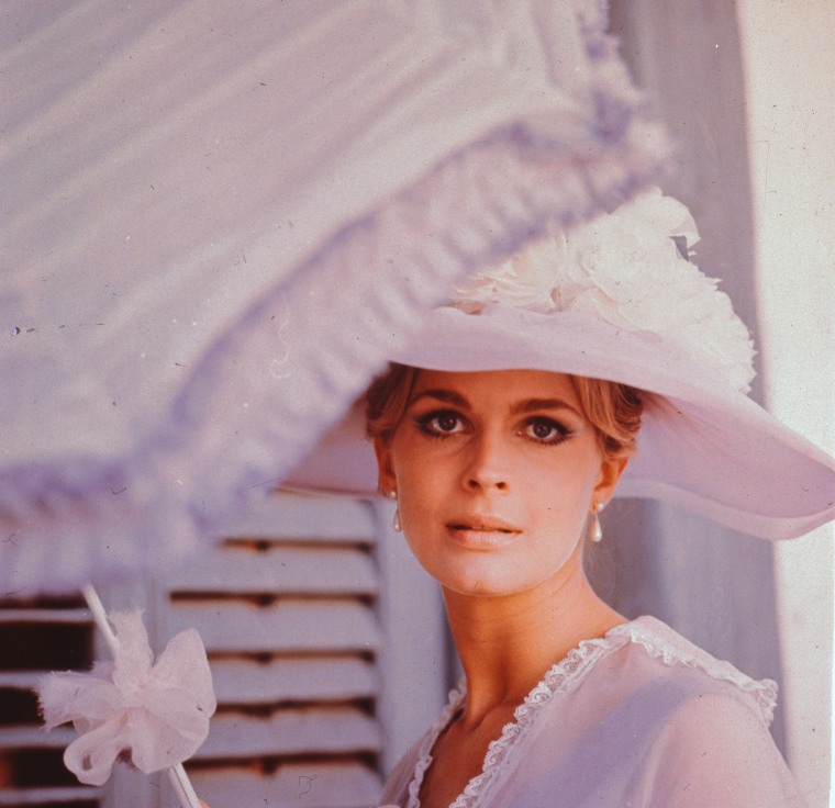 Actress Candice Bergen in Large Hat