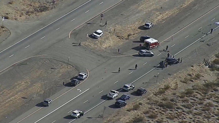 A box truck collided with a group of cyclists, killing five, near Las Vegas on Dec. 10, 2020.