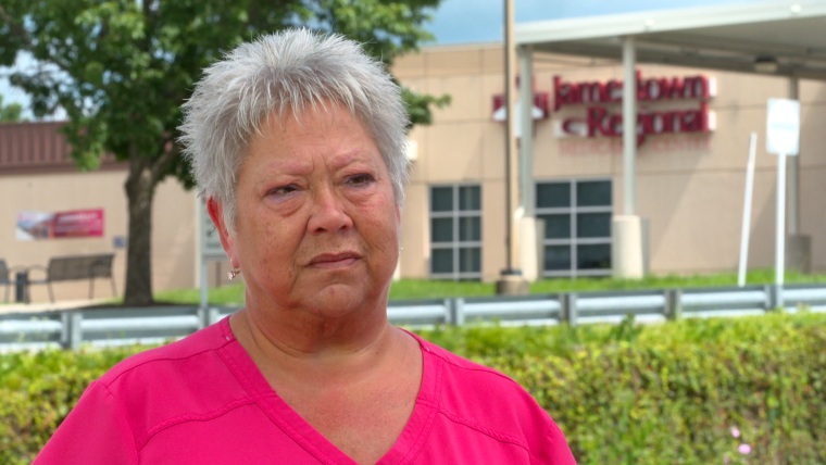 Karen Cooper worked as a nurse at the Jamestown hospital for more than 30 years.