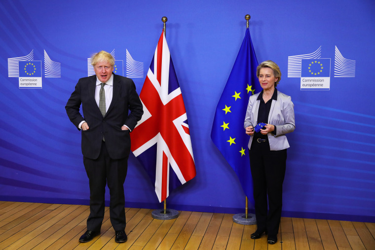 Image: Boris Johnson and Ursula von der Leyen 
