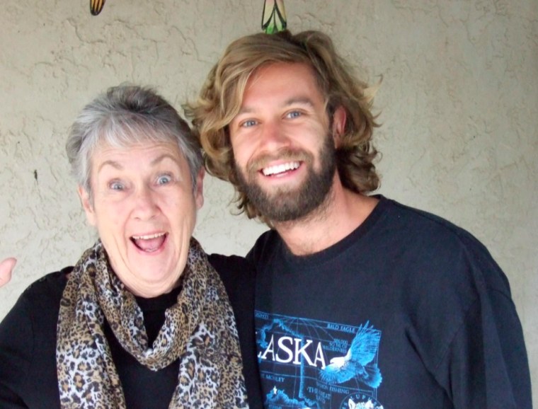 Ben Lilly and his grandmother, Marsha, who made him her famous cheesecake whenever she visited him as a child.