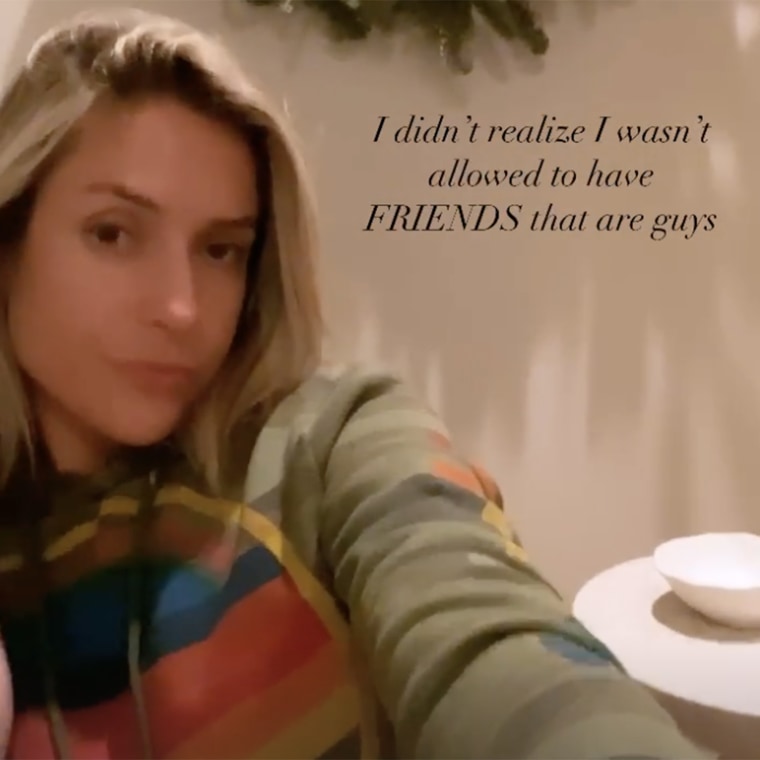 The former "Laguna Beach" star posted a short video clip and a message on her Instagram Stories.
