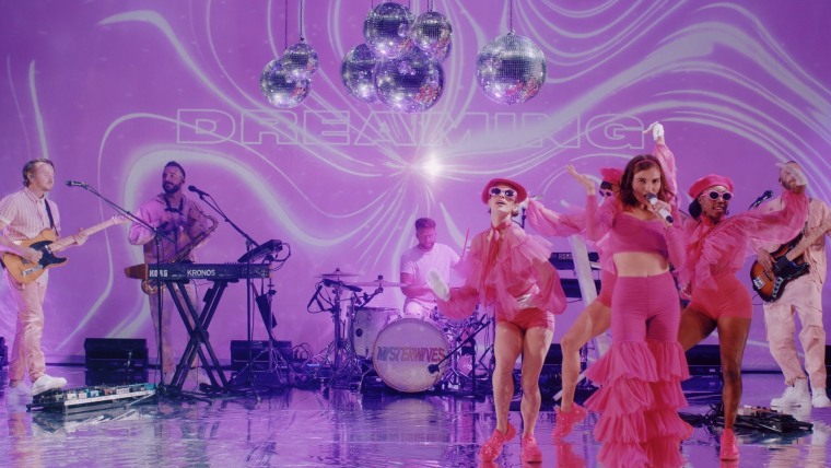 The MisterWives used creative sets and costumes to help bring their virtual performance to life.