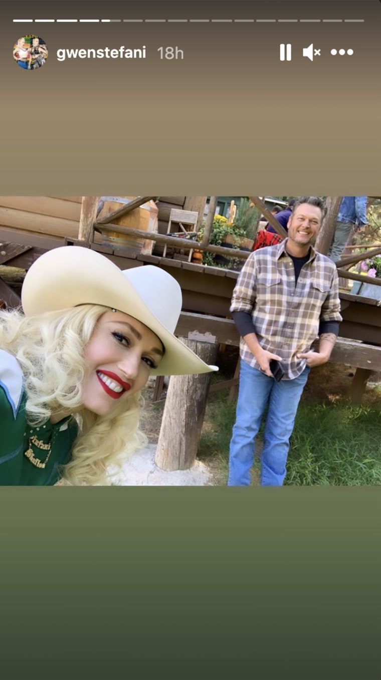 Gwen Stefani Is Cowgirl-Chic in a Skinny Jeans & Skull Cowboy