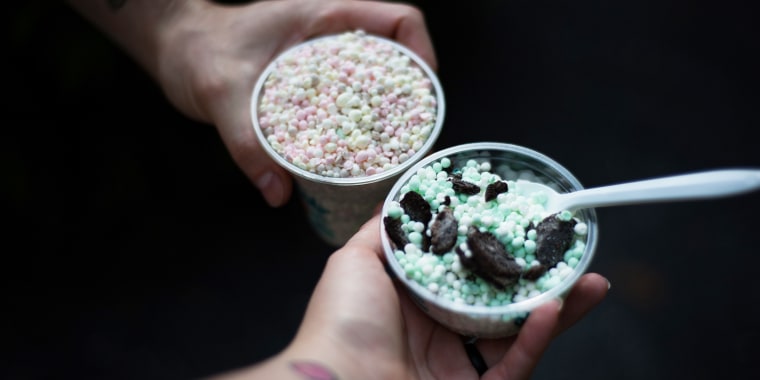 To keep that perfectly round shape, Dippin' Dots ice cream has to be stored at lower temperatures than most other frozen desserts. 