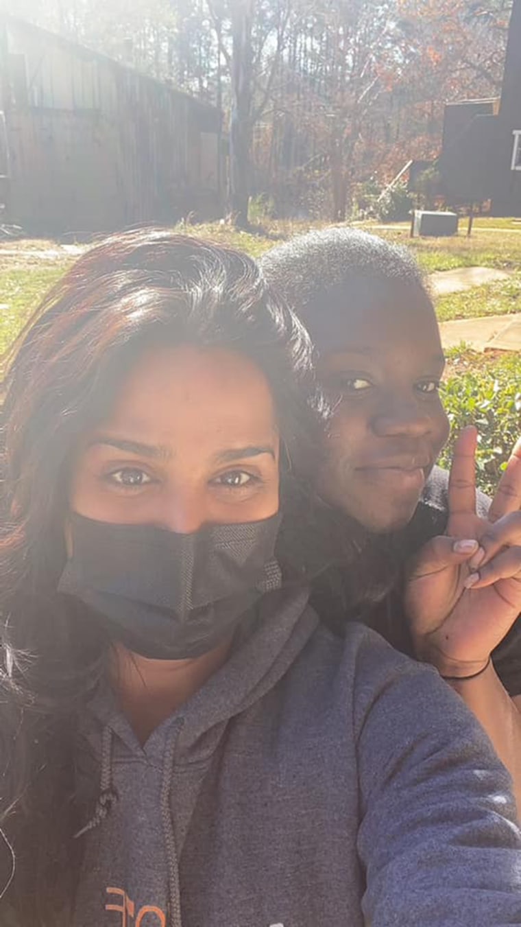 Feroza Syed, left, facilitated an online fundraiser for a pregnant McDonalds employee named Bryanna, right, after she saw an angry customer throw a drink at her.