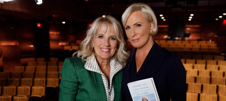 Know Your Value founder and "Morning Joe" co-host Mika Brzezinski with incoming First Lady Jill Biden.