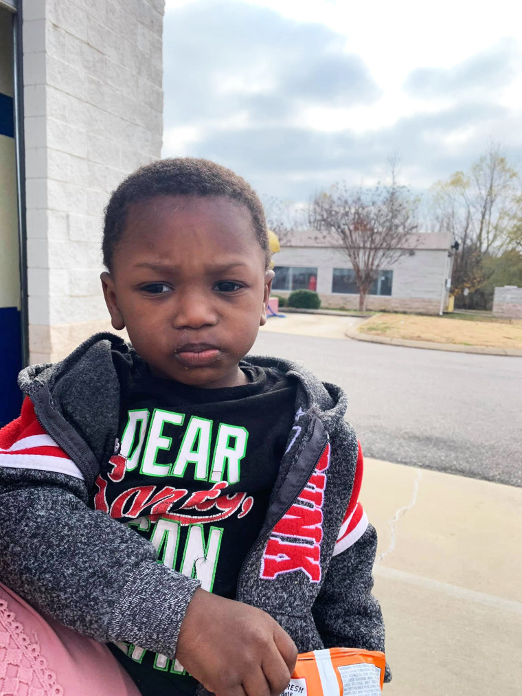A 2-year-old toddler was abandoned outside a Goodwill store in Southaven, Miss.