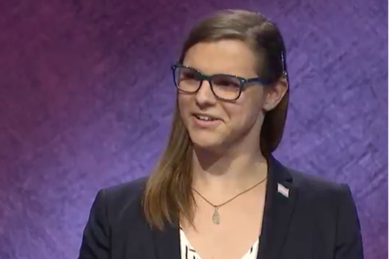 Kate Freeman, a financial specialist from Lake Orion, Mich., made "Jeopardy!" history as the first out transgender contestant to win on the long-running game show.