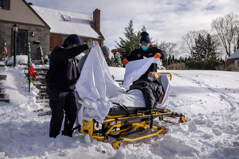 Image: EMS Medics Treat And Transport Covid-19 Patients In Westchester County As Pandemic Surges Nationwide
