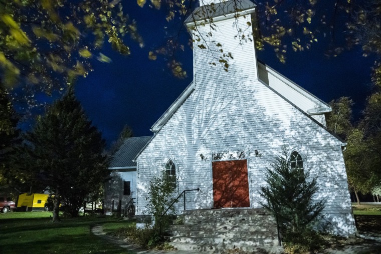 The church the Asatru Folk Assembly bought and are requesting a permit to use as a regional church in Murdock, Minn.