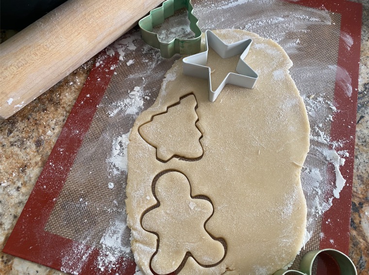 Kerstetter's sugar cookie dough gets "chilled for a day" before rolling, cutting and baking.