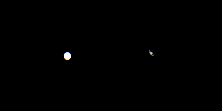 Image: Jupiter And Saturn Align To Form 'Great Conjunction'