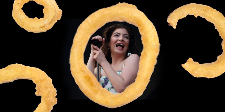 As she sings in her hit song "Royals" from 2013, "I cut my teeth on onion rings in the movies."