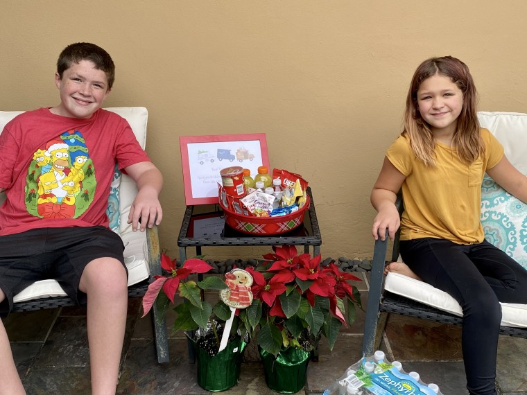 Terri wanted to create a snack station by her family's front door to thank those amazing drivers who bring everything from their mail to their Sam's Club deliveries