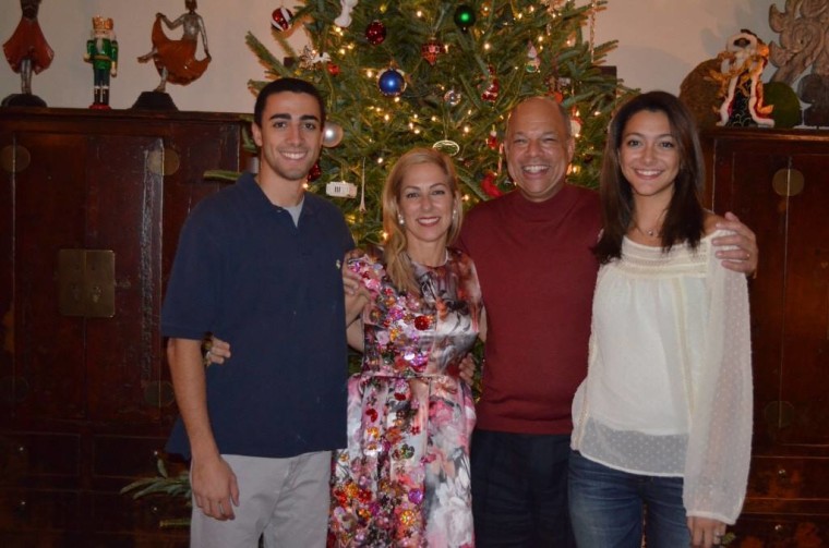 Natalie Johnson with her family. From left to right: Jeh Jr. Johnson, Susan DiMarco , Jeh Johnson and Natalie Johnson.