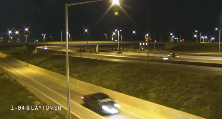 Milwaukee Police released video of the truck traveling on I-94 near General Mitchell International Airport.