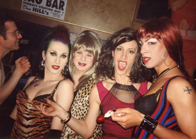 Misstress Formika, Randella, Linda Simpson and Dolores at Don Hill's Squeezebox in 1994.