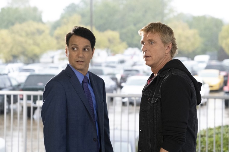 Ralph Macchio and William Zabka in "Cobra Kai"