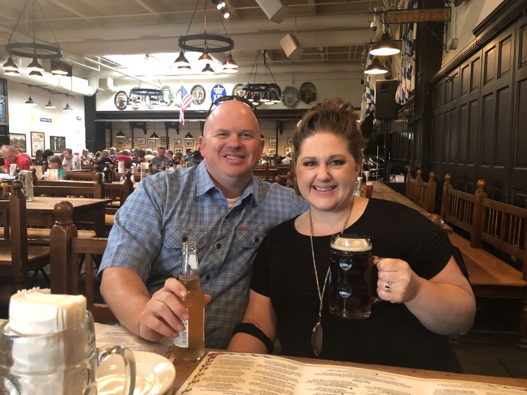 Couple at a restaurant