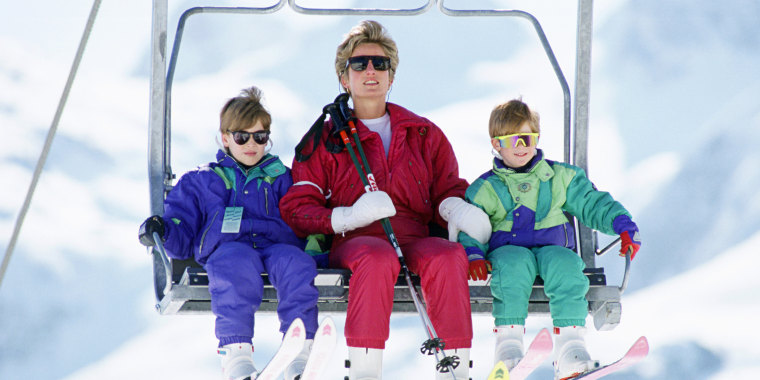 Diana William And Harry Skiing Holiday