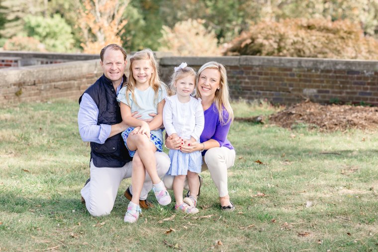 Workforce expert Joan Kuhl and her family in 2020.