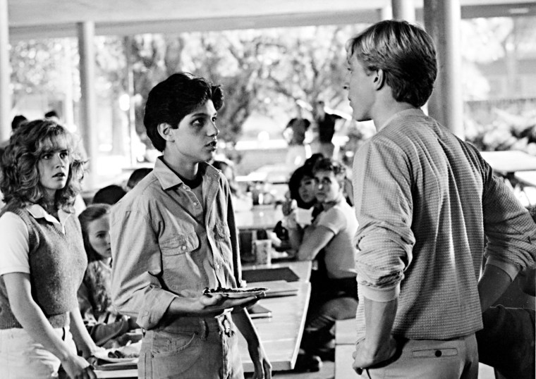 Elisabeth Shue, Ralph Macchio, William Zabka in "The Karate Kid"