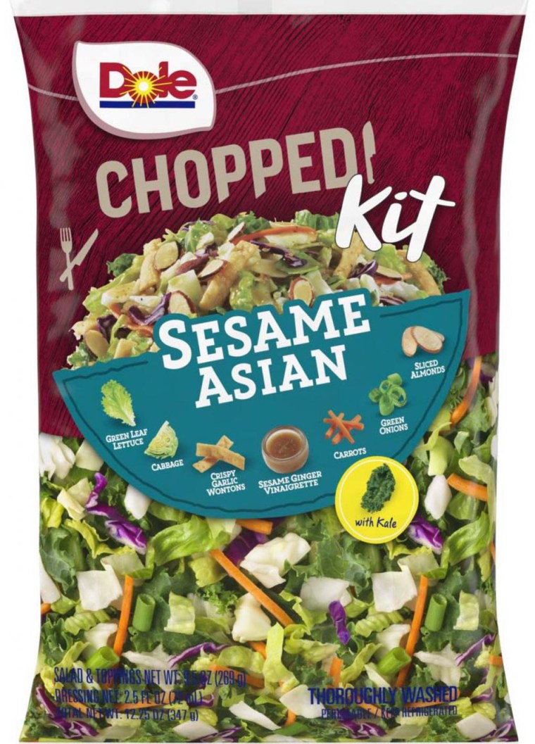 Dole recalls packages of its Sesame Asian Chopped Salad Kits