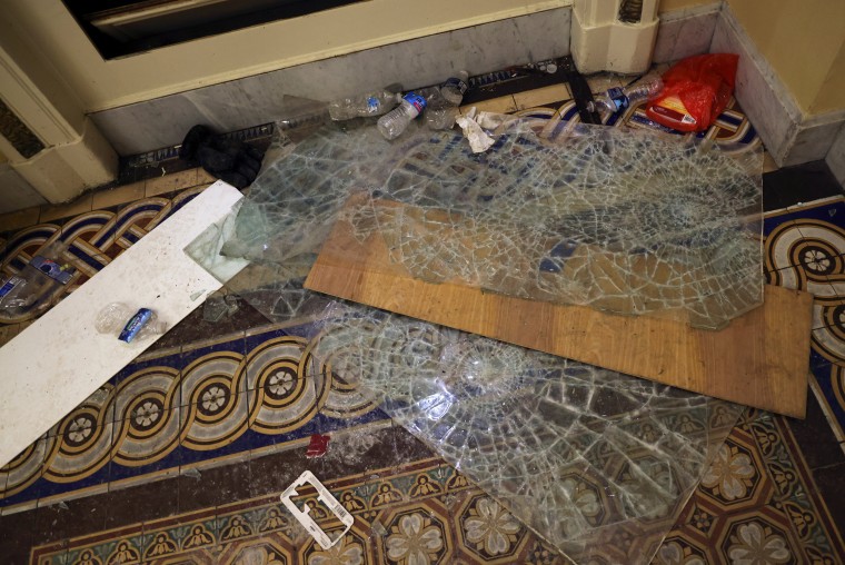 Image: Debris litters the floor after supporters of U.S. President Donald Trump occupied the U.S. Capitol Building, in Washington