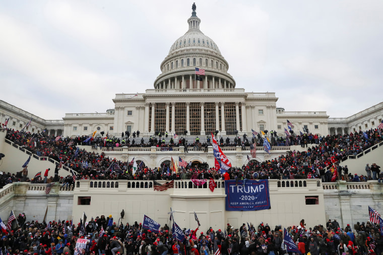 Supporters of President Donald Trump gather in Washington