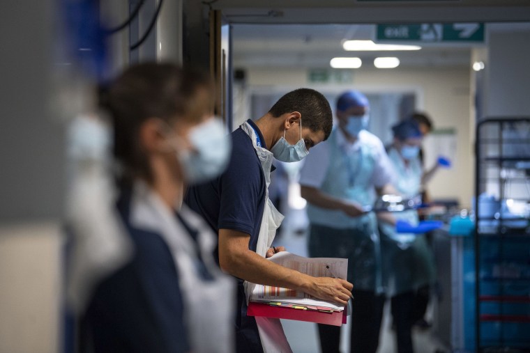 Image: First patients at NHS Seacole Centre