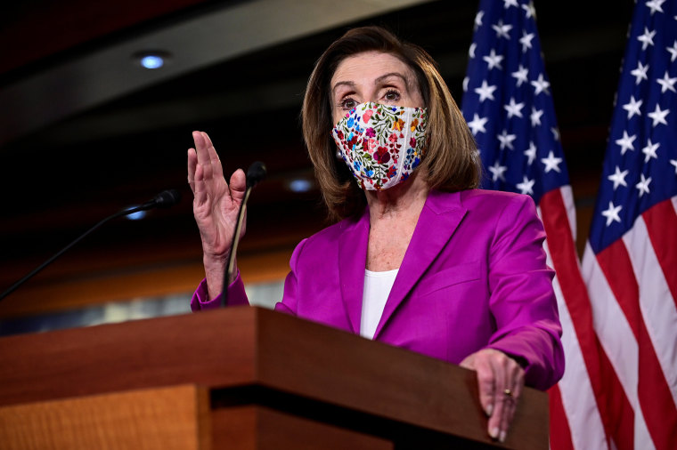 Image: U.S. House Speaker Nancy Pelosi holds news conference at U.S. Capitol a day after violent protests in Washington