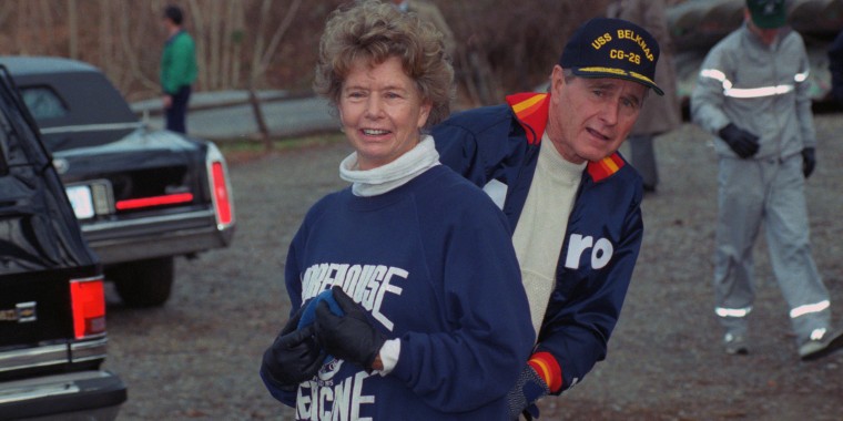 George Bush with Nancy Ellis