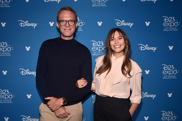 Elizabeth Olsen, Paul Bettany at 2019 Disney+ Showcase Presentation At D23 Expo