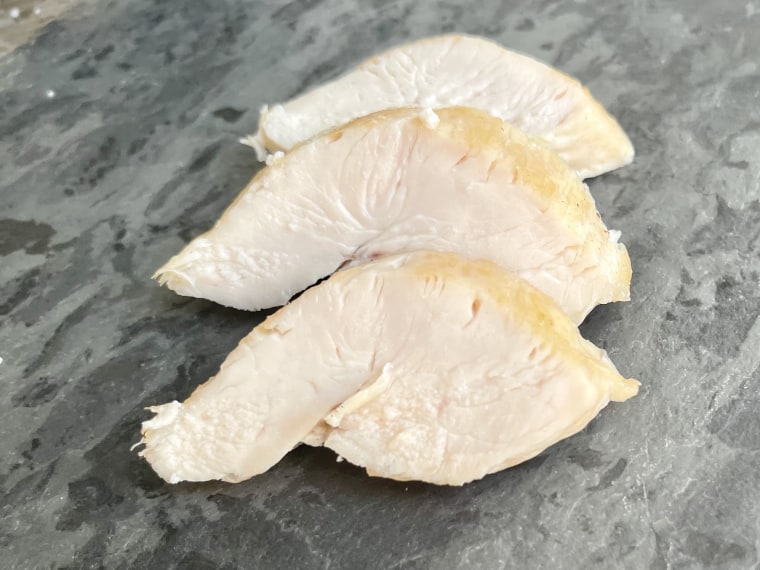 Make sure to let your chicken breasts rest before cutting into them to ensure they lock in their moisture.