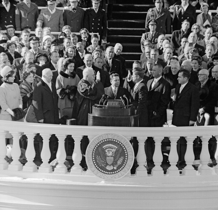 John F. Kennedy Taking Oath