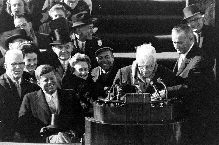 Robert Frost Reading At Kennedy Inauguration
