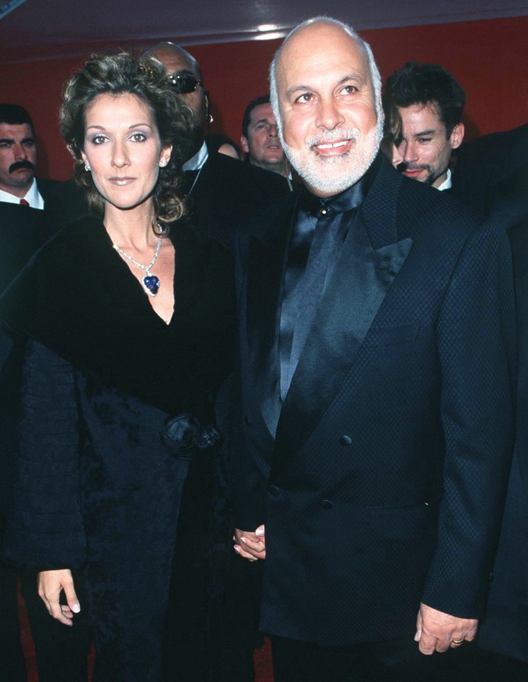 Celine Dion and Rene Angelil at 1998 Oscars