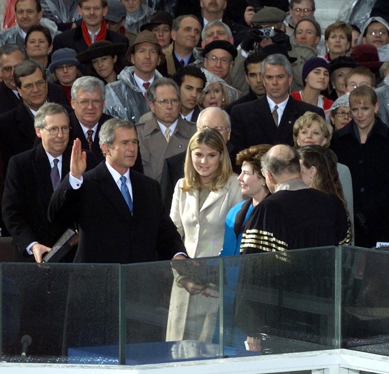 Jenna at the 2001 inauguration.