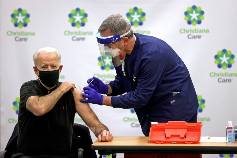 Image: President-Elect Biden And Vice President-Elect Harris Receive Second Round Of COVID-19 Vaccination
