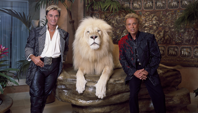 Las Vegas illusionists Siegfried, right, and Roy in 2011.